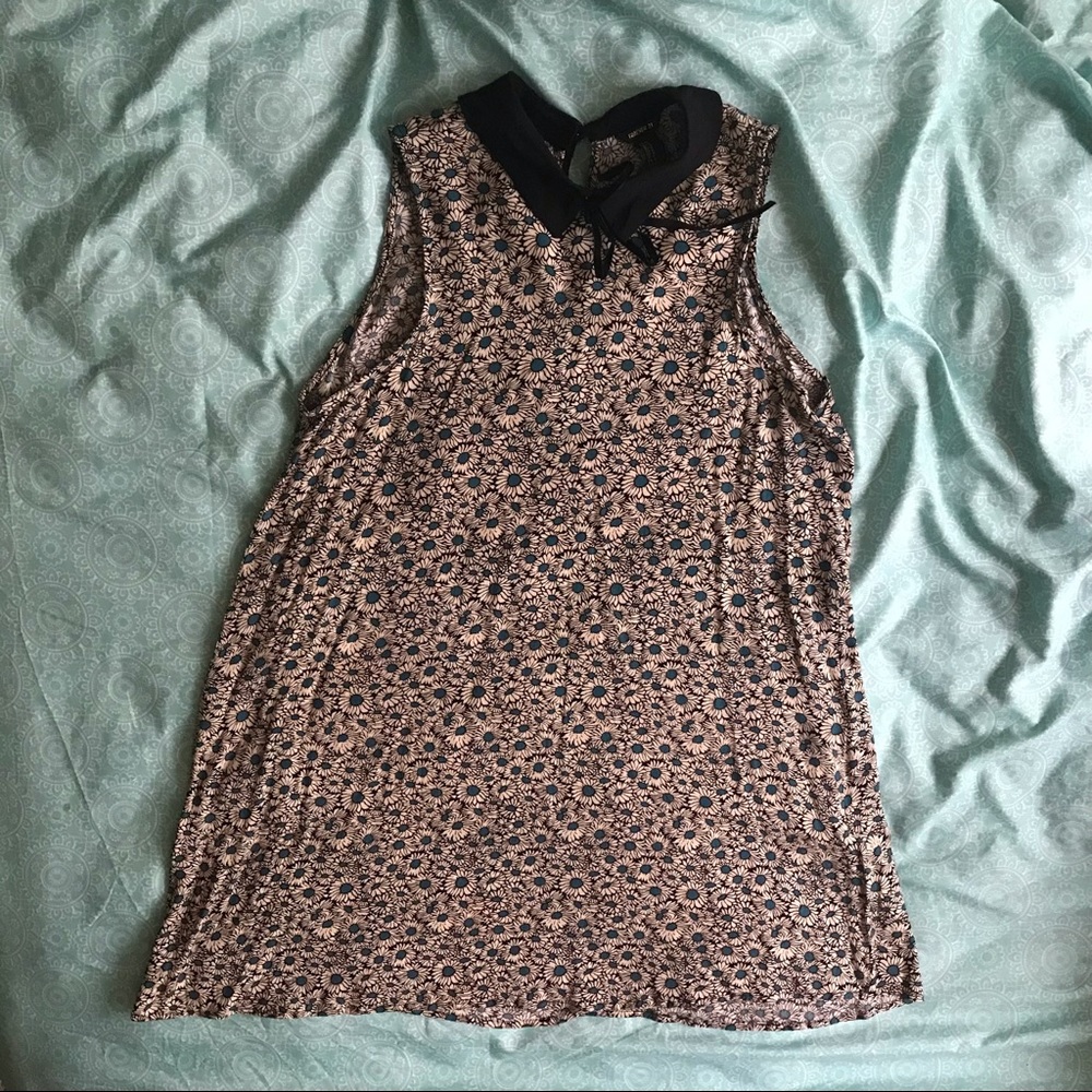 Forever 21 Juniors Size Medium Collared Floral Sleeveless Dress